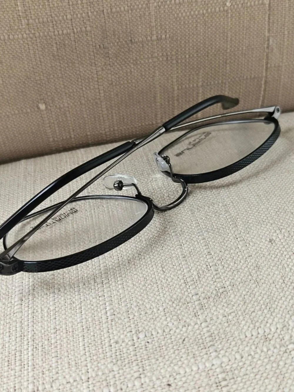 Sunfire Women Eyeglasses Frame Black Tone Metal Eyewear IP-Titanium ST-9073 NEW